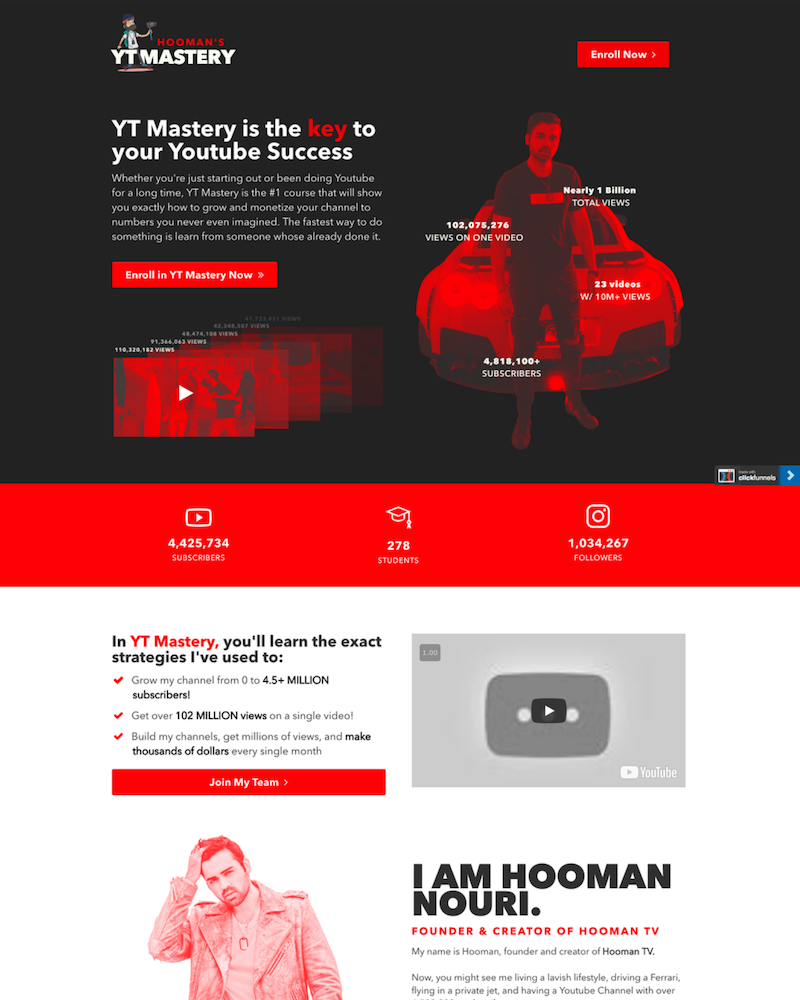 Hooman YT Mastery after